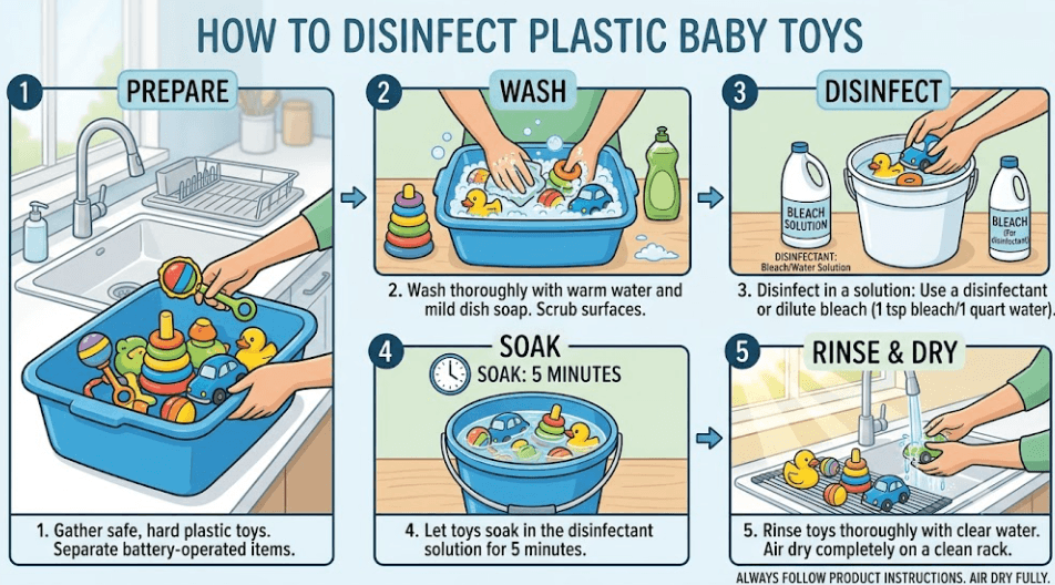 How to Disinfect Baby Toys
