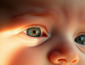 Why are babies born with blue eyes then change