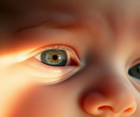 Why are babies born with blue eyes then change