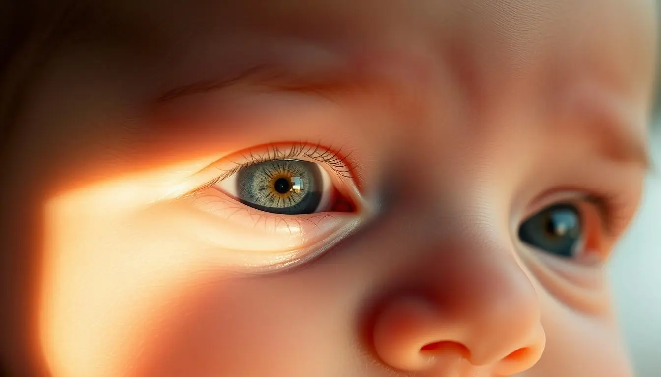 Why are babies born with blue eyes then change