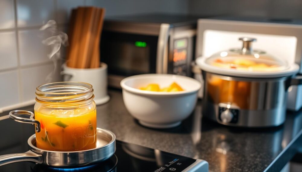 how to heat up baby food