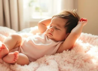 why do babies sleep with their arms up